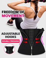 15-Bone Zip-Up High-Compression Waist Cincher