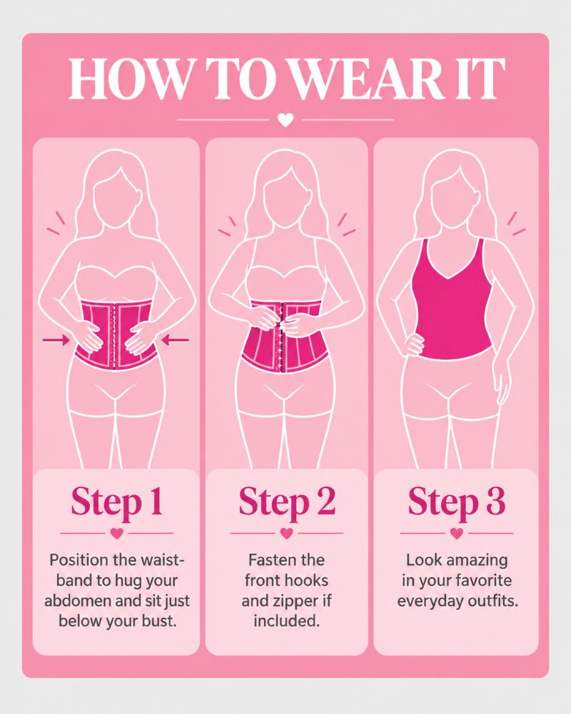 15-Bone Zip-Up High-Compression Waist Cincher