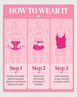 15-Bone Zip-Up High-Compression Waist Cincher