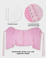 Corset Tops Lace Waist Push Up Shapewear
