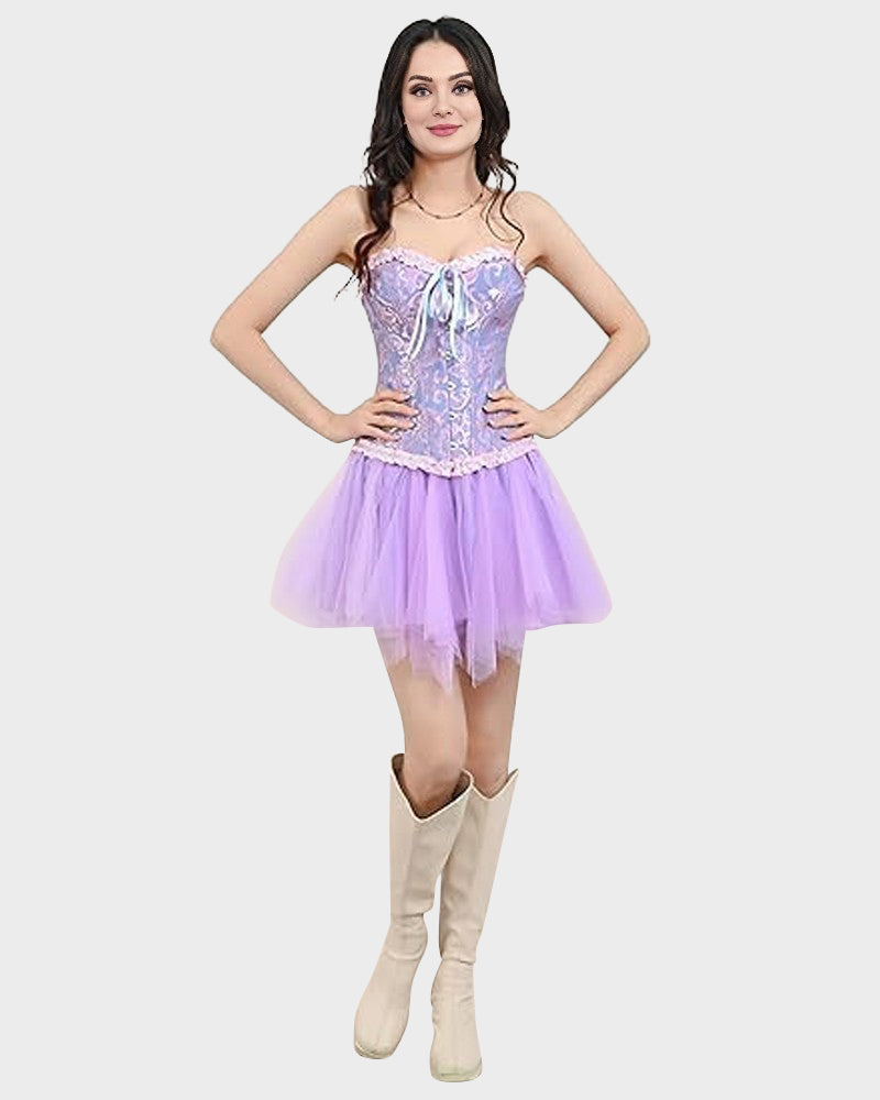 Corset Tops Lace Waist Push Up Shapewear