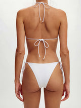 Classic Tie Side Brazilian Cheeky Sexy Triangle Two Piece Bikini Set
