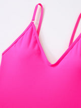 Sexy Deep V Brazilian Cheeky High Cut One Piece Swimsuit