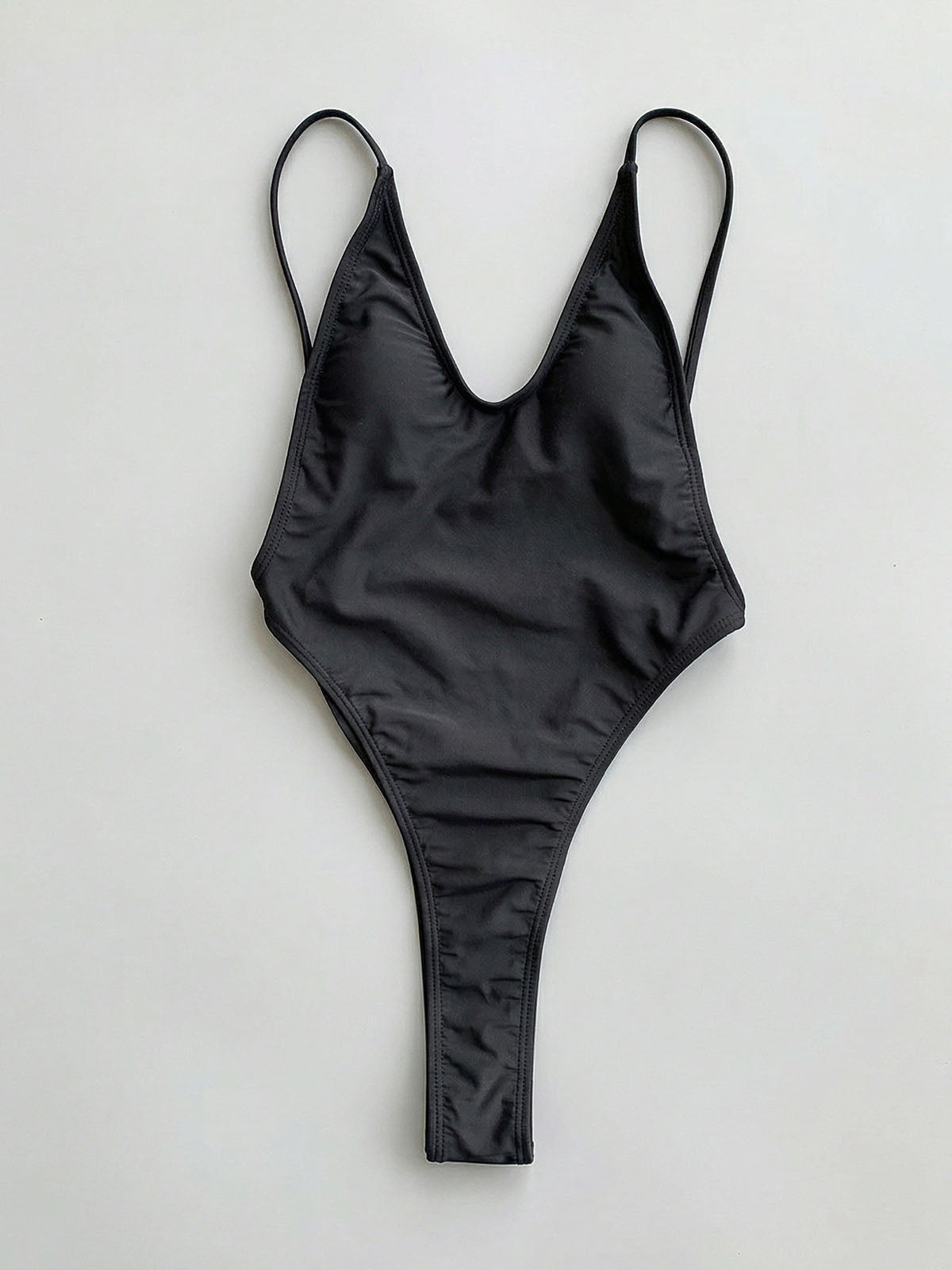 Sexy High Cut Brazilian Minimalist Low Back One Piece Swimsuit