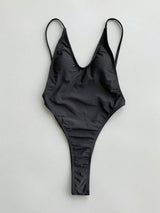 Sexy High Cut Brazilian Minimalist Low Back One Piece Swimsuit