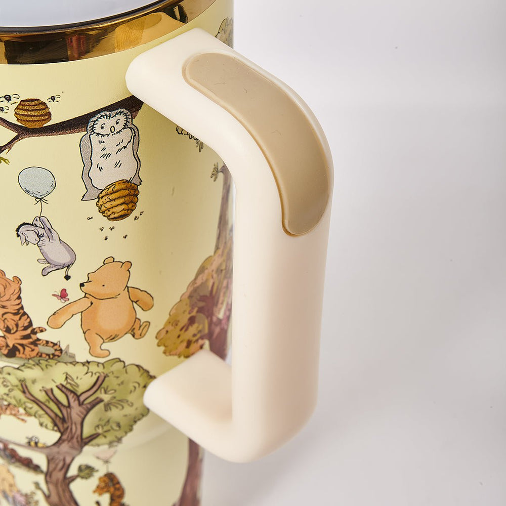Detail of the handle on the Winnie the Pooh Stanley tumbler