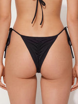 Tie Side Low Rise Cheeky Sexy Brazilian Scrunch Bikini Bottom
